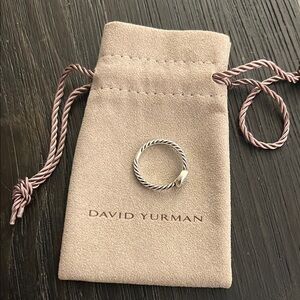 David Yurman Silver Cable Collection Oval  Ring